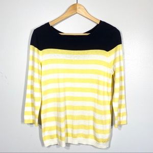 TALBOTS  Women’s striped summer Sweater Sz 4P
